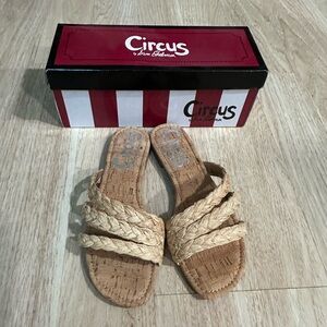 Circus by Sam Edelman Tan Braided Sandals 8.5
